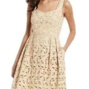 NWT Antonio Melani Nyla Embroidered Midi Dress Size 12